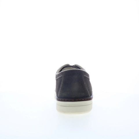 Johnston & Murphy 27-1447 Mens Gray Suede Oxfords & Lace Ups Cap Toe Shoes