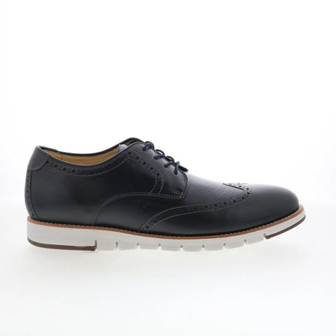Johnston & Murphy 27-1747 Mens Black Oxfords Wingtip & Brogue Shoes
