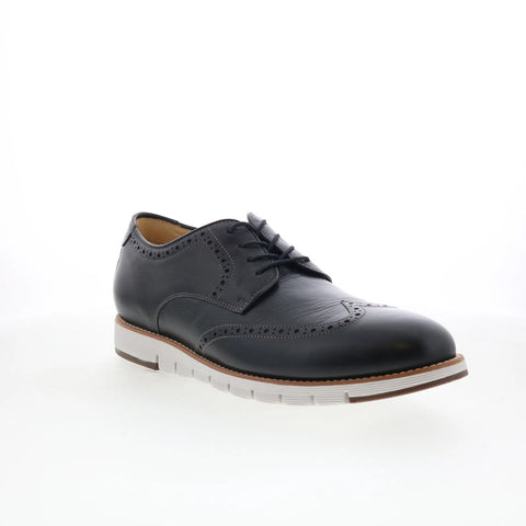 Johnston & Murphy 27-1747 Mens Black Oxfords Wingtip & Brogue Shoes