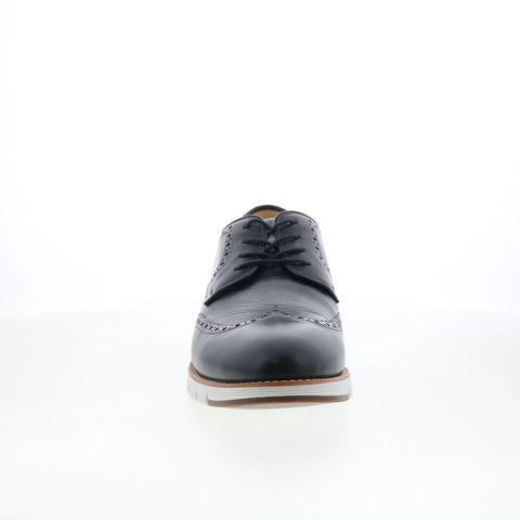 Johnston & Murphy 27-1747 Mens Black Oxfords Wingtip & Brogue Shoes