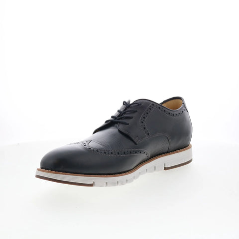 Johnston & Murphy 27-1747 Mens Black Oxfords Wingtip & Brogue Shoes