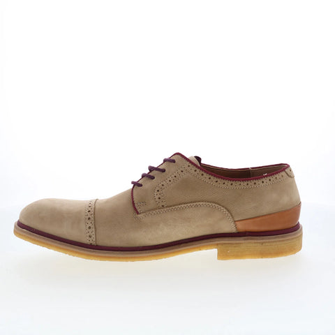 Johnston & Murphy 27-1916 Mens Brown Oxfords & Lace Ups Cap Toe Shoes