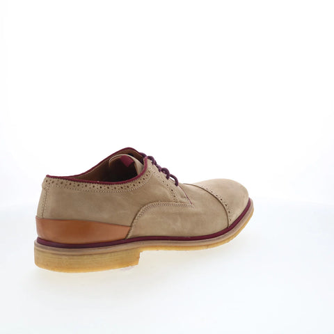 Johnston & Murphy 27-1916 Mens Brown Oxfords & Lace Ups Cap Toe Shoes