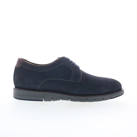 Johnston & Murphy 27-2239 Mens Blue Nubuck Oxfords & Lace Ups Casual Shoes
