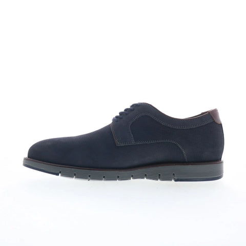 Johnston & Murphy 27-2239 Mens Blue Nubuck Oxfords & Lace Ups Casual Shoes