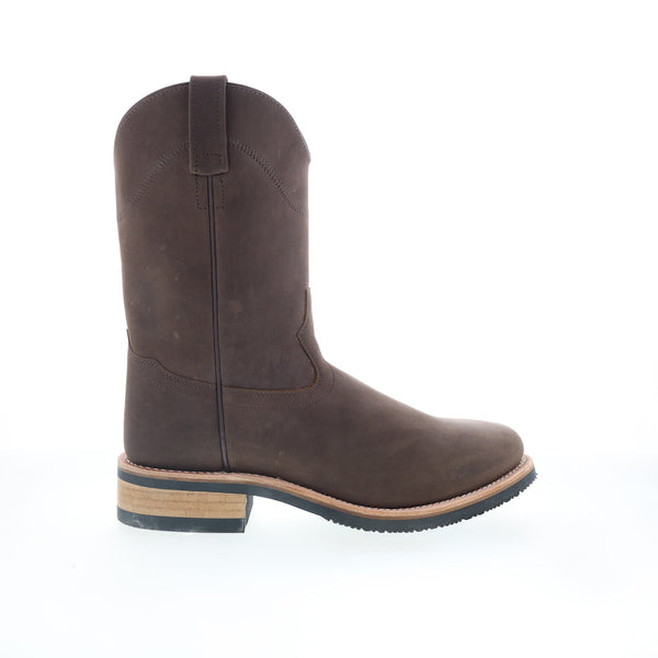 Jama Old West MB2061 Mens Brown Wide Nubuck Slip On Casual 