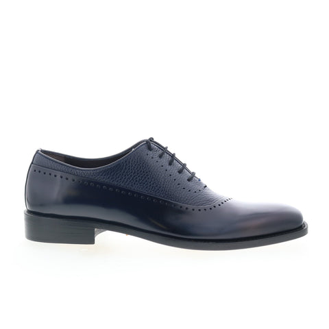 Mezlan Postdam 27513 Mens Blue Leather Oxfords & Lace Ups Casual Shoes