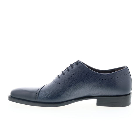 Mezlan Postdam 27513 Mens Blue Leather Oxfords & Lace Ups Casual Shoes