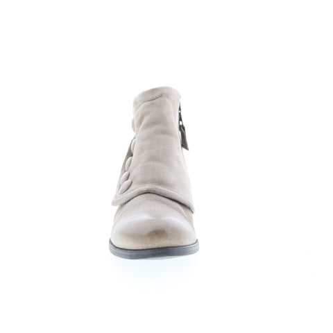 Miz Mooz Spring 275229-101-6477 Womens Gray Leather Ankle & Booties Boots