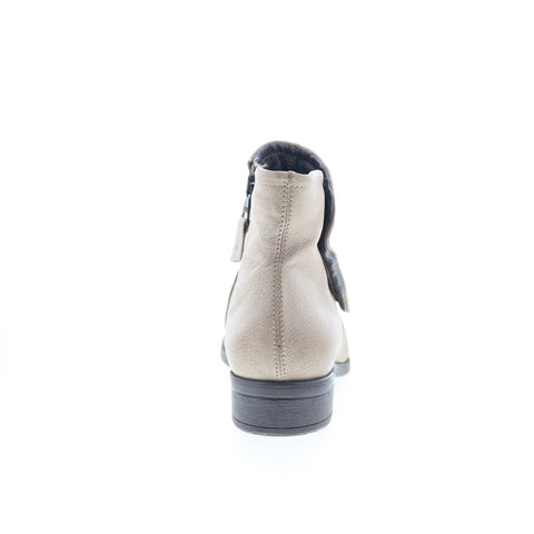 Miz Mooz Spring 275229-101-6477 Womens Gray Leather Ankle & Booties Boots
