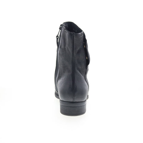 Miz Mooz Swell 275230-102-6002 Womens Black Leather Ankle & Booties Boots