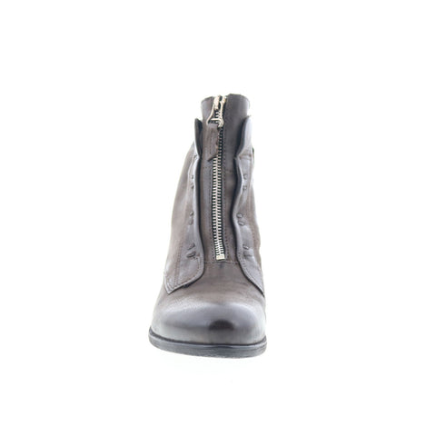 Miz Mooz Story 275254-101-6272 Womens Gray Leather Ankle & Booties Boots