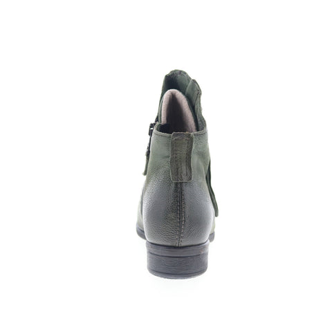 Miz Mooz Selene 275256-101-6214 Womens Green Leather Ankle & Booties Boots