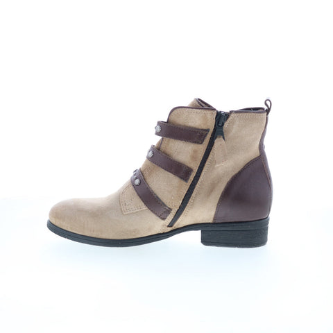 Miz Mooz Sherri 275272-101-0004 Womens Brown Suede Ankle & Booties Boots
