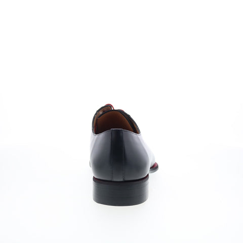 Mezlan Asymmetrical Patent 27537 Mens Black Leather Oxfords Plain Toe Shoes