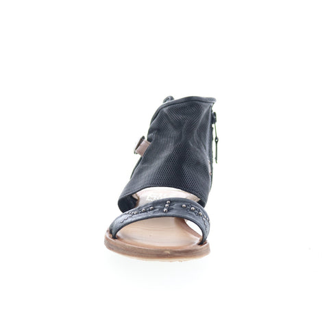 MIz Mooz Forge 279051-101-0004 Womens Black Leather Platform Sandals Shoes