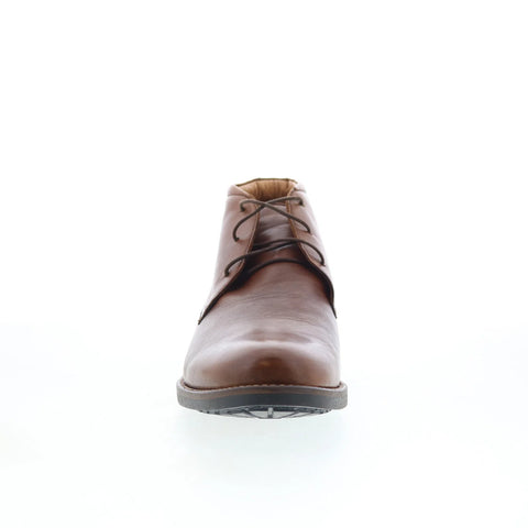 T.B. Phelps 28-8581 Mens Brown Leather Lace Up Chukkas Boots