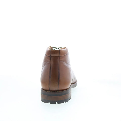 T.B. Phelps 28-8581 Mens Brown Leather Lace Up Chukkas Boots