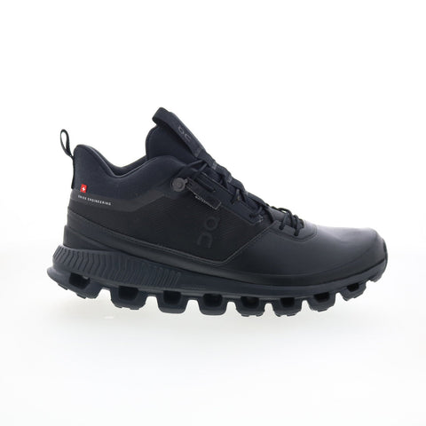 On Cloud HI Waterproof 28.99672 Womens Black Lace Up Athletic Work Shoes