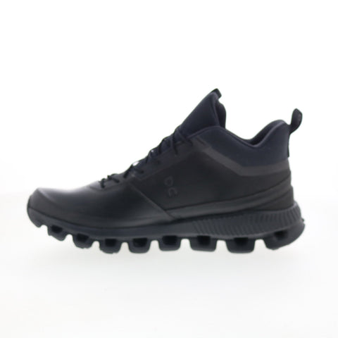 On Cloud HI Waterproof 28.99672 Womens Black Lace Up Athletic Work Shoes