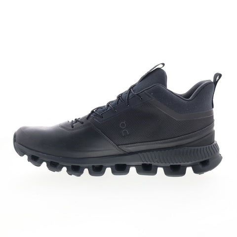 On Cloud HI Waterproof 28.99674 Mens Black Lace Up Athletic Work Shoes