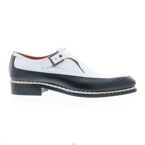 Mezlan Cadena 28066 Mens White Leather Loafers & Slip Ons Casual Shoes