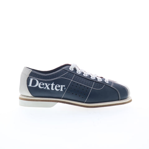 Dexter 282-1132 Mens Blue Leather Lace Up Athletic Bowling Shoes