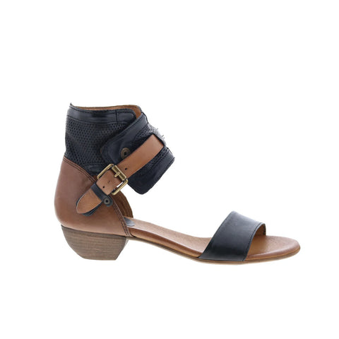 Miz Mooz Cali 286002-103-0001 Womens Brown Leather Heeled Sandals Shoes