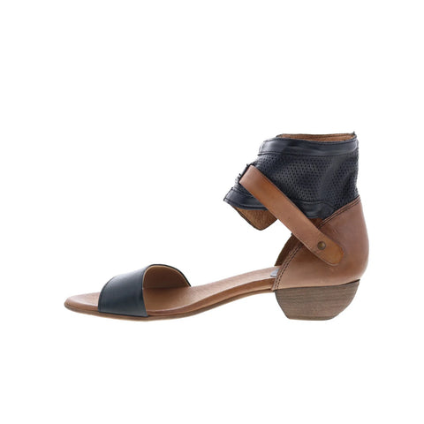 Miz Mooz Cali 286002-103-0001 Womens Brown Leather Heeled Sandals Shoes