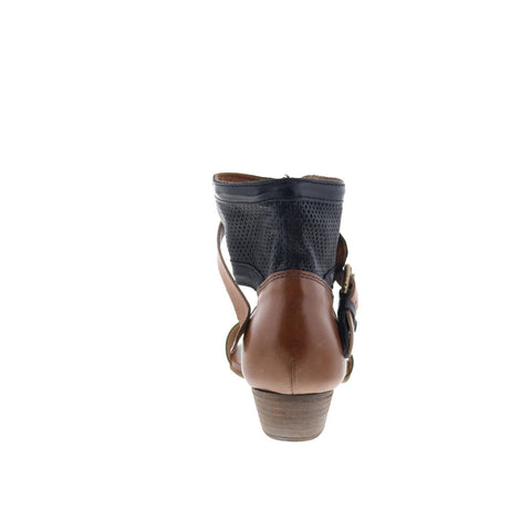 Miz Mooz Cali 286002-103-0001 Womens Brown Leather Heeled Sandals Shoes