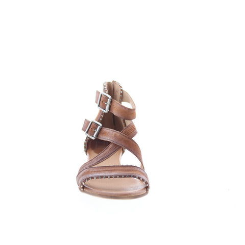Miz Mooz Cosmo 286060-102-6892 Womens Brown Leather Heeled Sandals Shoes