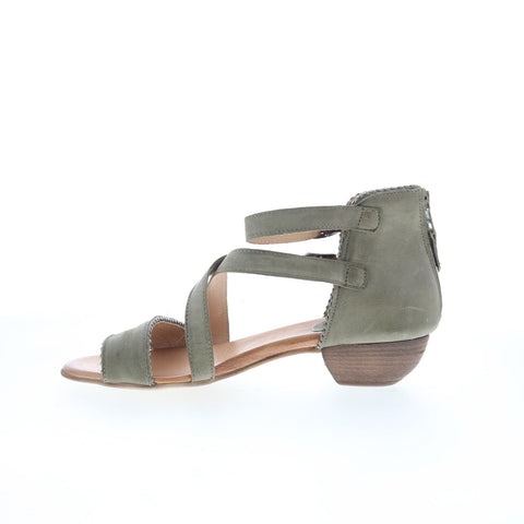 Miz Mooz Cosmo 286060-102-6934 Womens Green Leather Heeled Sandals Shoes