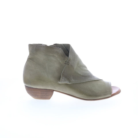 Miz Mooz Camp 286062-101-6934 Womens Gray Leather Ankle & Booties Boots