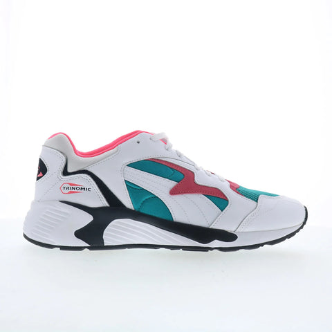 Puma Prevail 38656904 Mens White Leather Lace Up Lifestyle Sneakers Shoes
