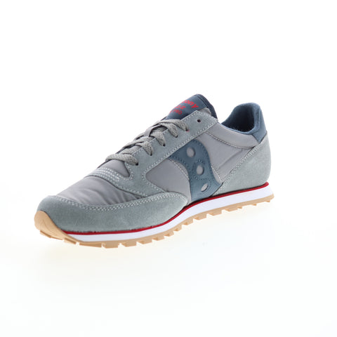 Saucony Jazz Lowpro 2866-133 Mens Gray Suede Lifestyle Sneakers Shoes
