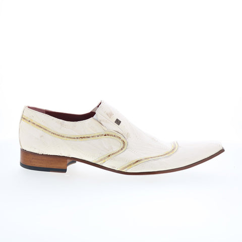 Ghost Neve Bianco Conchiglia 2879 Mens White Loafers & Slip Ons Casual Shoes