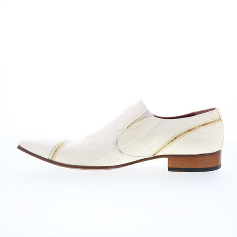 Ghost Neve Bianco Conchiglia 2879 Mens White Loafers & Slip Ons Casual Shoes