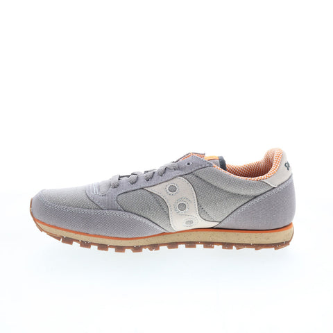 Saucony Jazz Low Pro Vegan 2887-15 Mens Gray Canvas Lifestyle Sneakers Shoes