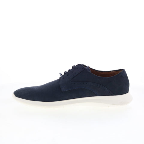Johnston & Murphy Hennings Plain Toe Mens Blue Oxfords Plain Toe Shoes