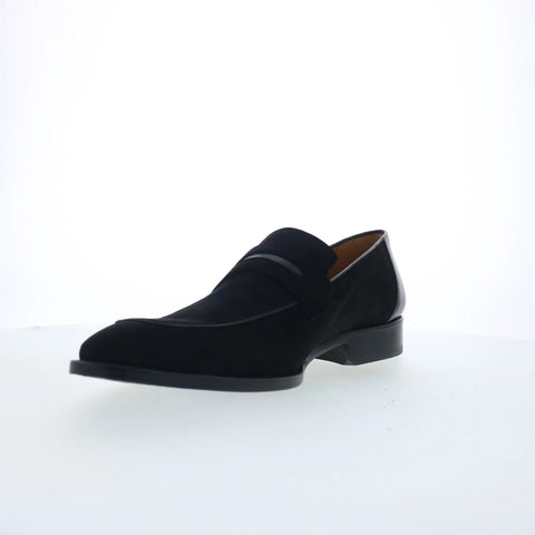 Mezlan 29000 Mens Black Suede Slip On Loafers & Slip Ons Penny Shoes