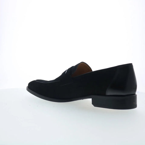 Mezlan 29000 Mens Black Suede Slip On Loafers & Slip Ons Penny Shoes