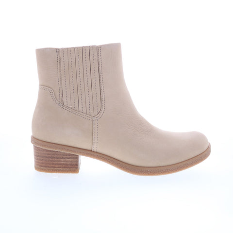Dansko Daisie 2931-210300 Womens Beige Nubuck Zipper Ankle & Booties Boots