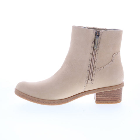 Dansko Daisie 2931-210300 Womens Beige Nubuck Zipper Ankle & Booties Boots