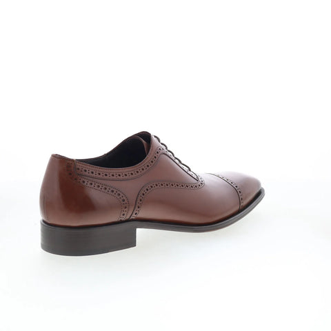 Mezlan 29643 Mens Brown Leather Lace Up Oxfords & Lace Ups Cap Toe Sho