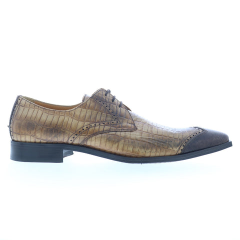 Debut Shara 299 Mens Brown Oxfords & Lace Ups Wingtip & Brogue Shoes