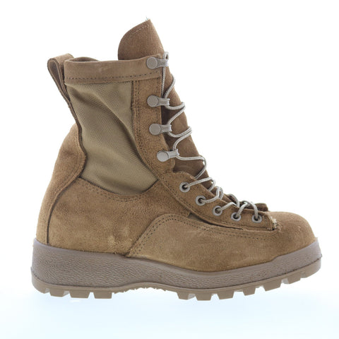 McRae Army Temp Made In USA 2CTW Mens Brown Narrow Suede Tactical Boots