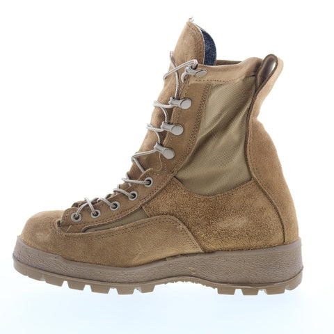 McRae Army Temp Made In USA 2CTW Mens Brown Narrow Suede Tactical Boots