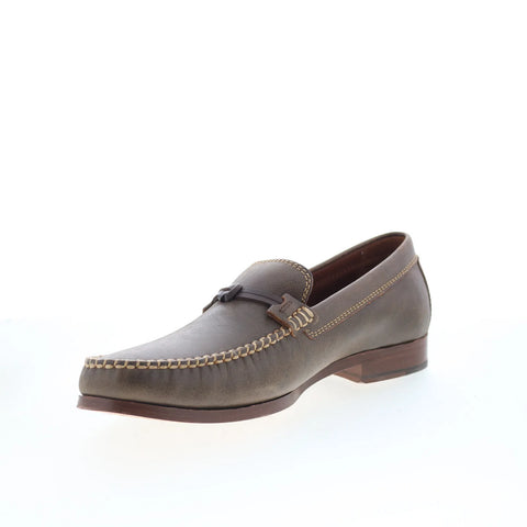 T.B. Phelps 30-0510 Mens Brown Leather Loafers & Slip Ons Casual Shoes