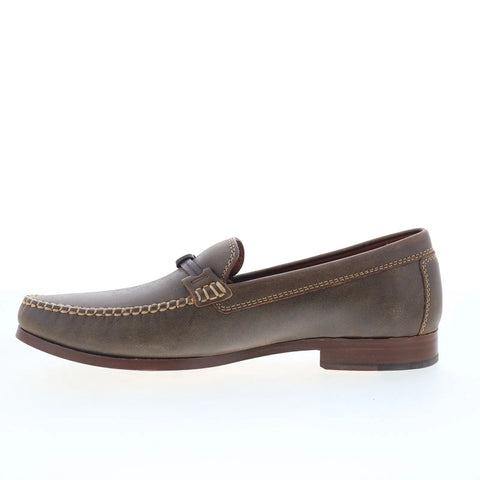 T.B. Phelps 30-0510 Mens Brown Leather Loafers & Slip Ons Casual Shoes