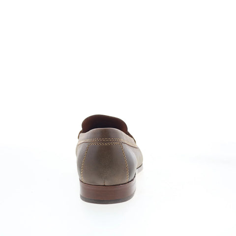 T.B. Phelps 30-0510 Mens Brown Leather Loafers & Slip Ons Casual Shoes